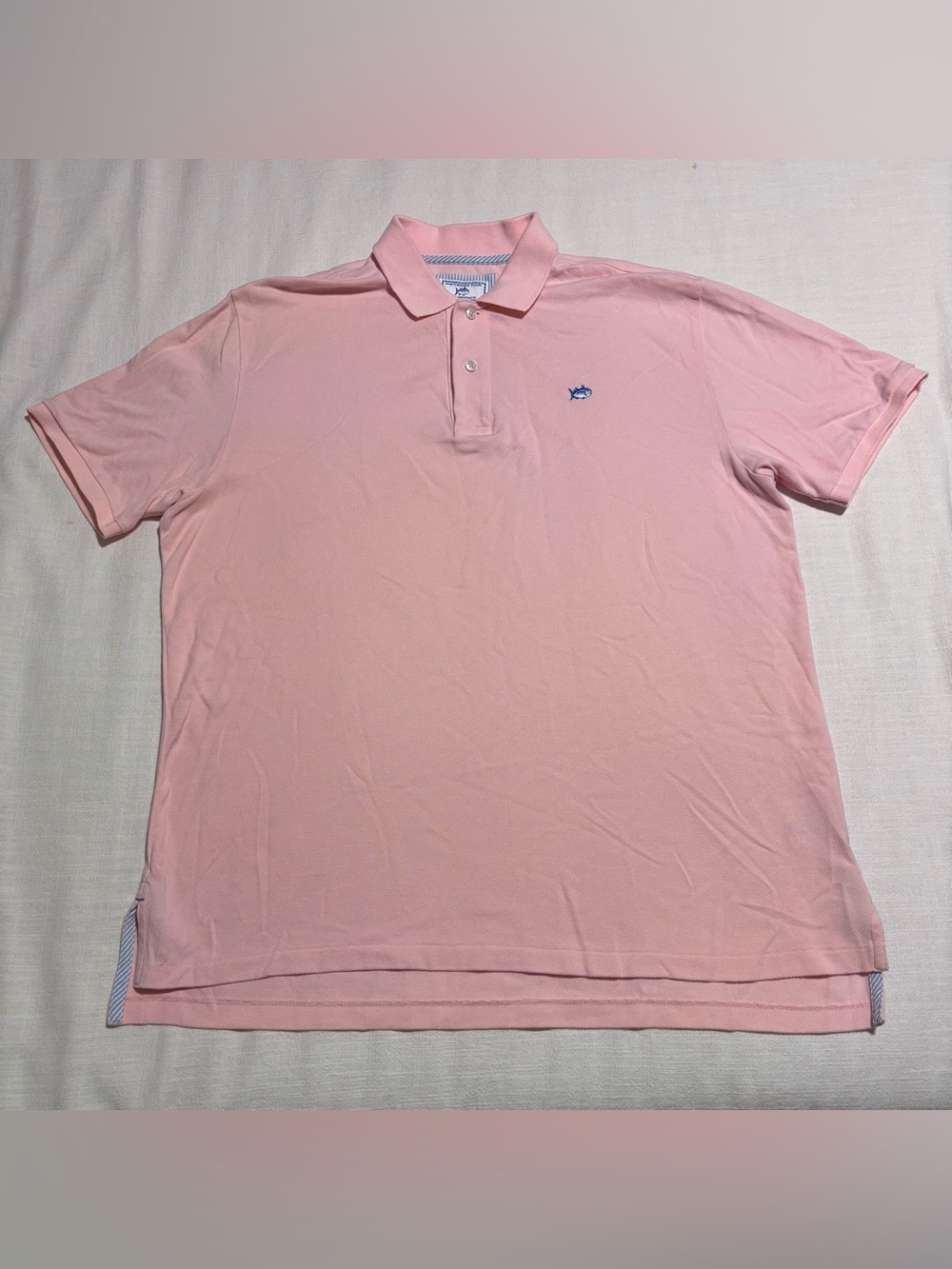 Men’s Southern Tide Skipjack Polo Shirt | Light Pink | Size Large